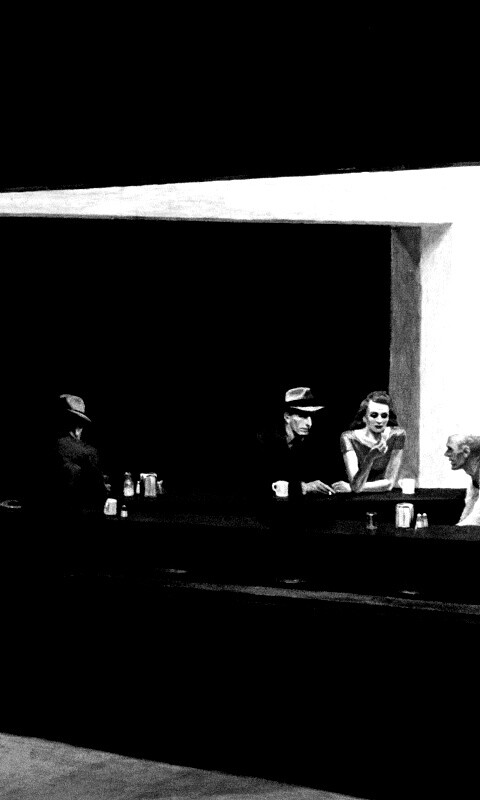 Ночное кафе обои