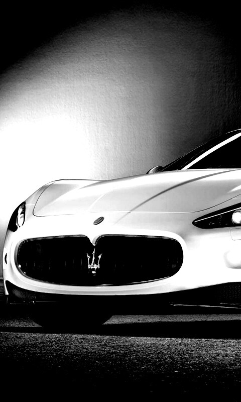 Белый Мазерати обои