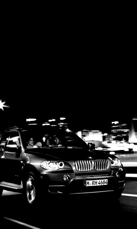 Пара в BMW X5 обои