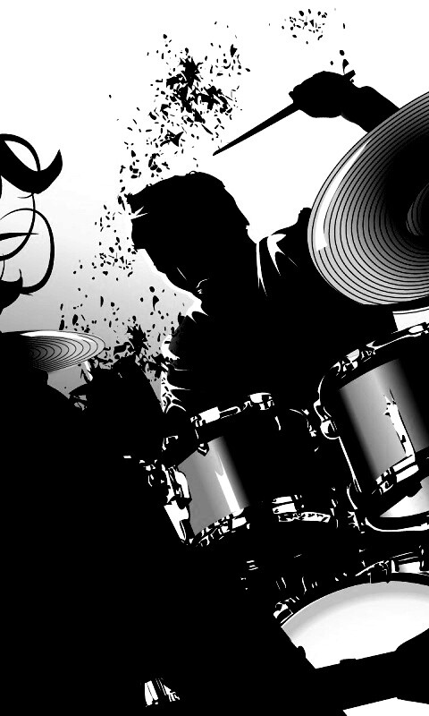 Барабанщик зажигает обои