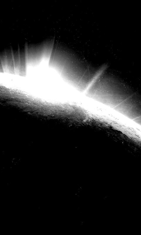 Восход над планетой обои