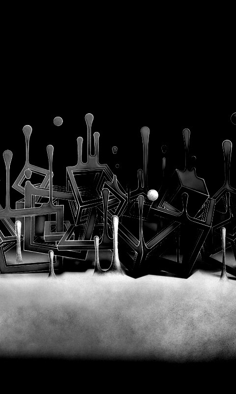 Цветные переплетающиеся кубы обои