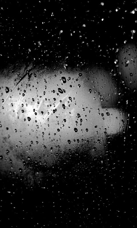 Огни за мокрым стеклом обои