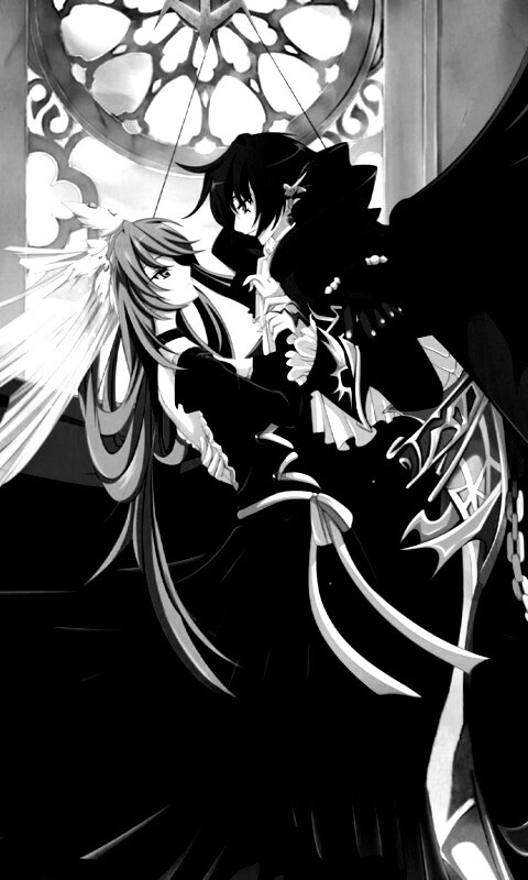 Танец под витражом обои