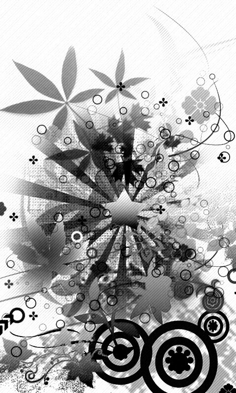 Звездно-листовая абстракция обои