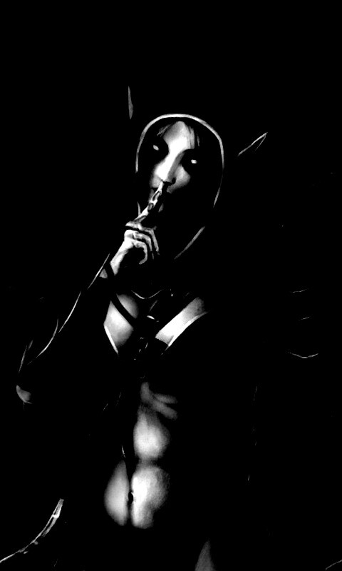 Ночная эльфийка призывает к тишине обои