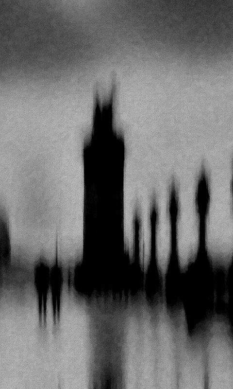 Размытый вид с моста обои