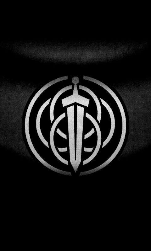 Меч на фоне колец обои