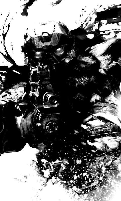 Боец в зимней форме обои