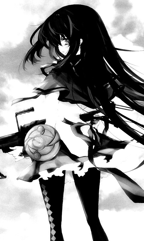 Девушка с автоматом обои