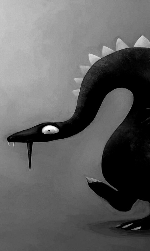 Рисованый динозавр обои