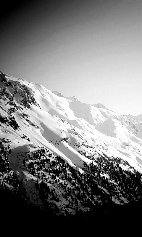 Горные вершины зимой обои