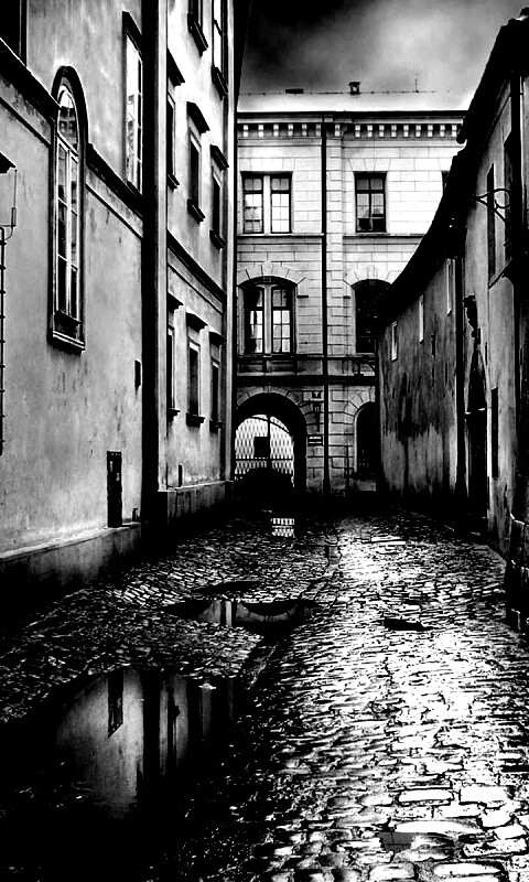 Проходной дворик обои