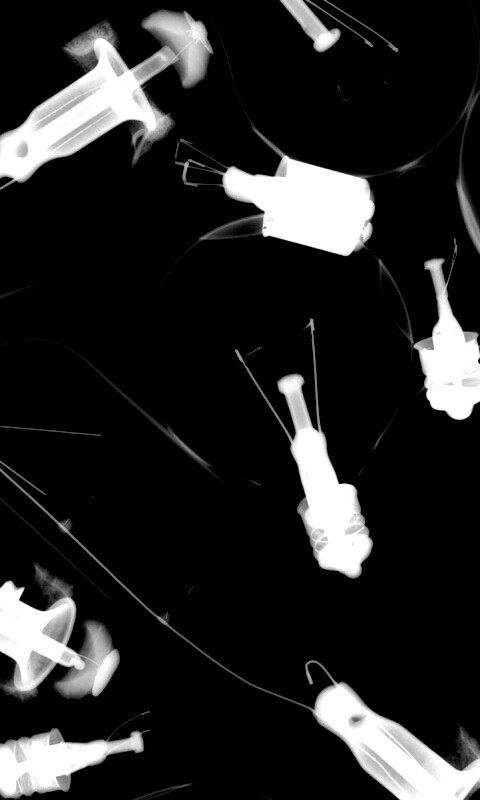 Лампочки под рентгеном обои