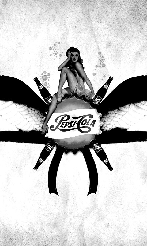 Пепси-Кола в стиле ретро обои