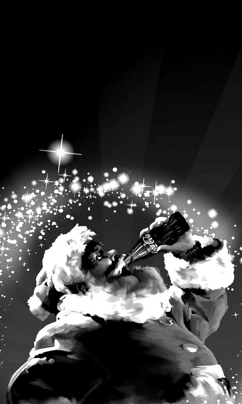 Санта Клаус с кока-колой обои