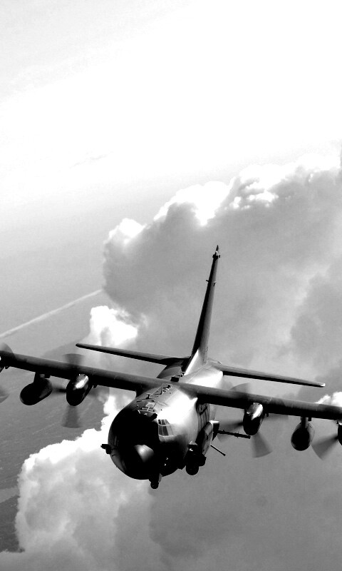 Самолет АС-130 обои