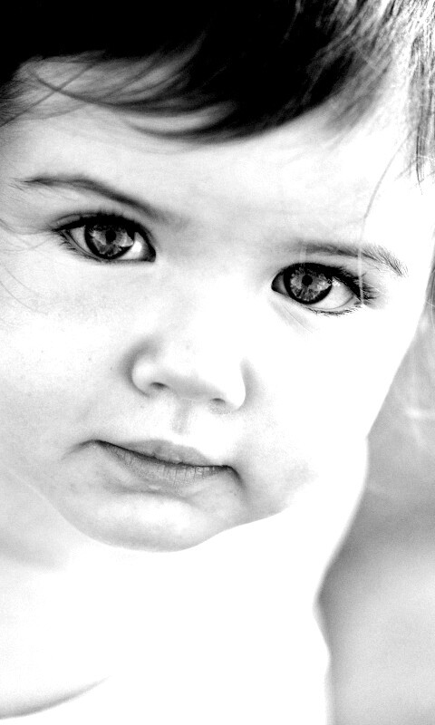 Детское личико обои