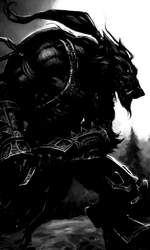 Волк оборотень обои