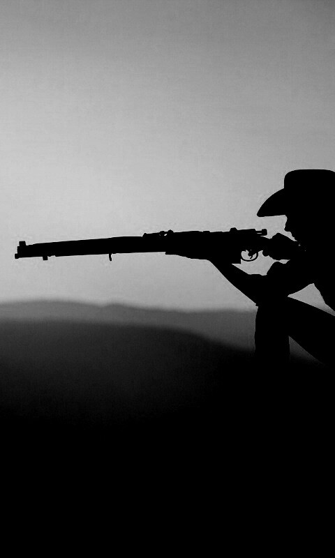 Стрелок на закате обои