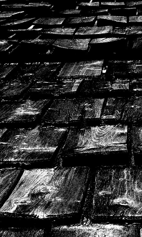 Деревянная крыша обои