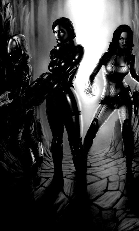 Девушки mass effect обои