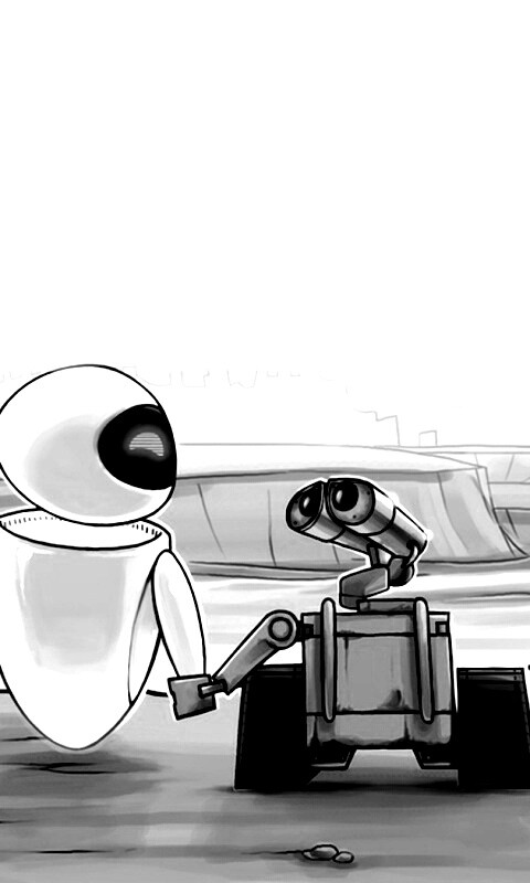 WALL-E и Ева обои