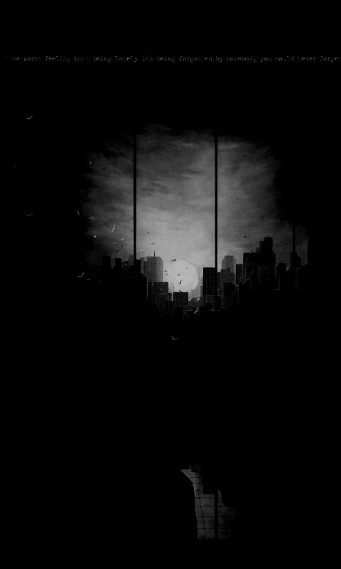 Человек в тени обои