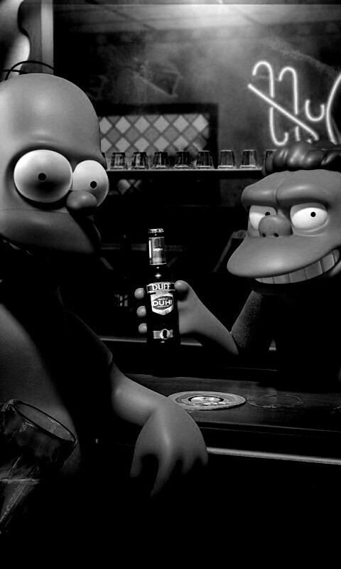 Симпсоны в баре обои