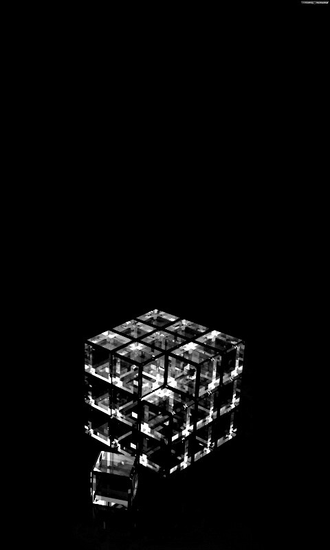 Стеклянный куб обои