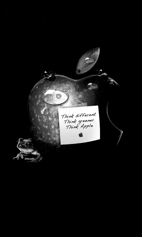Think different, think greener, think Apple обои