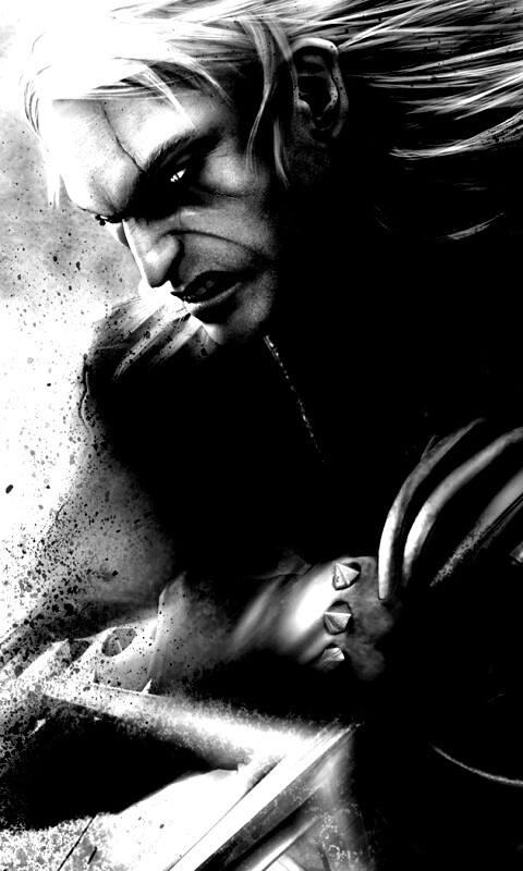 Ведьмак против  стрыги обои