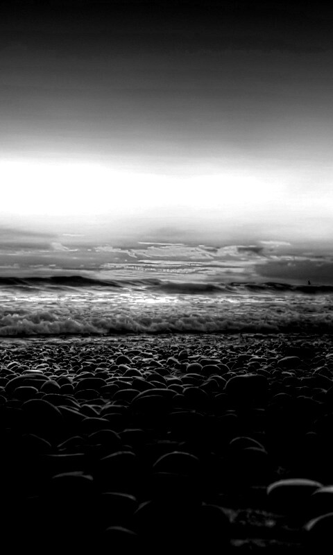 Каменистый пляж обои