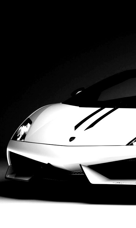 Белый Ламборджини Галлардо обои