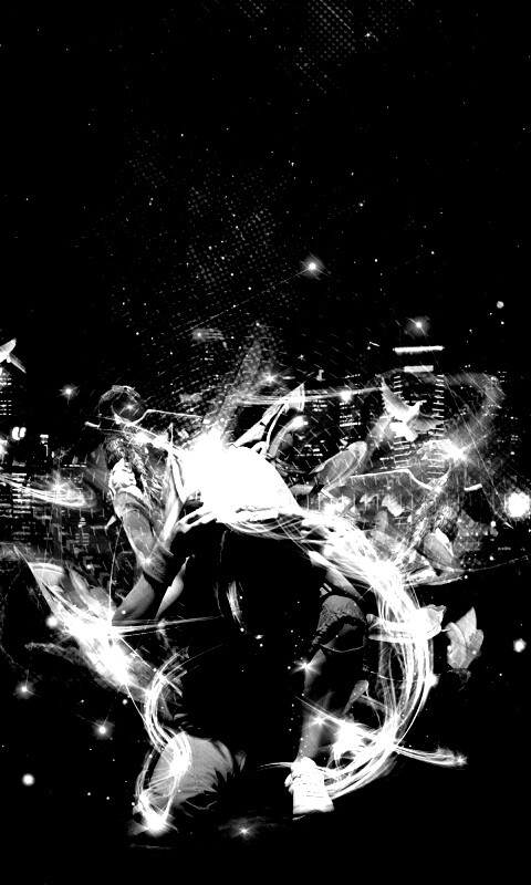 Фристайл арт с танцующей девушкой обои