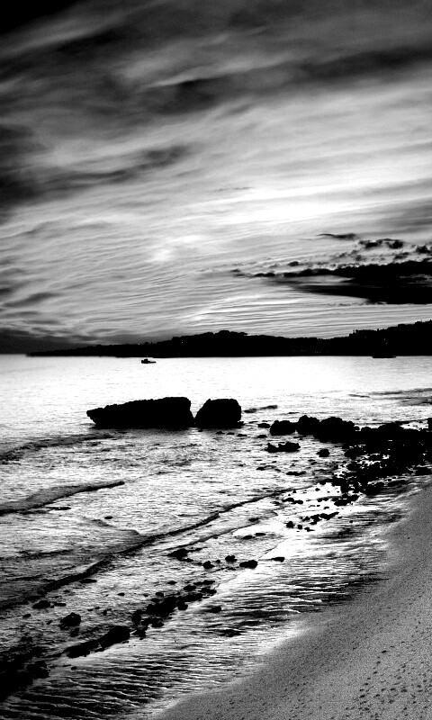 Бесподобный закат на море обои