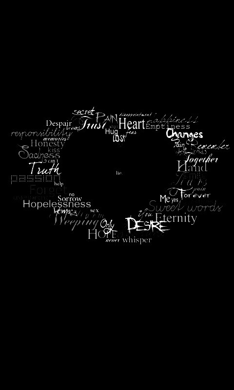 Слова о любви обои