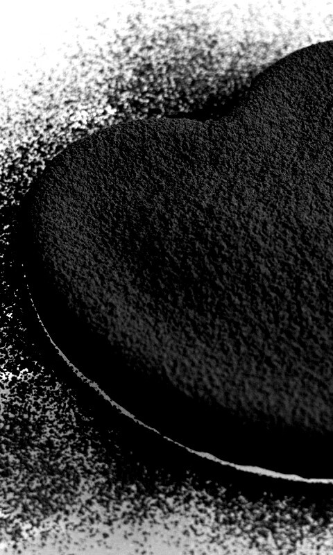 Шоколадное сердце обои