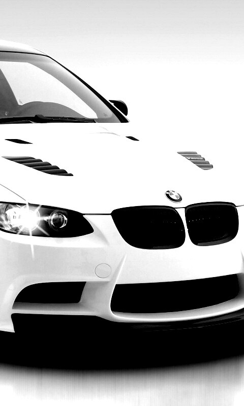 Белый БМВ обои