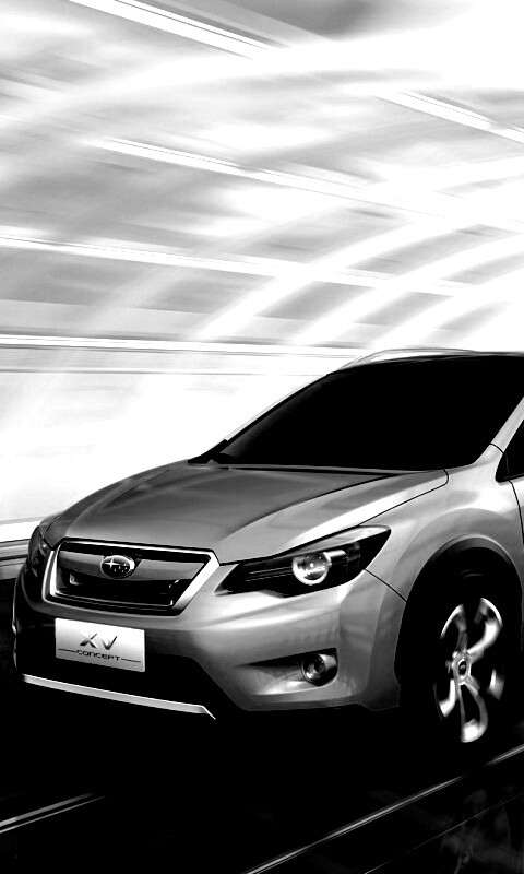 Субару в тоннеле обои