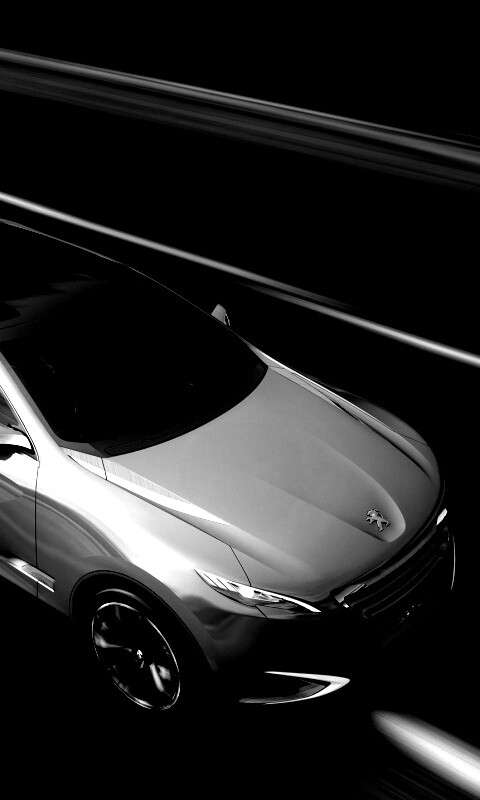 Концепт пежо на трассе обои