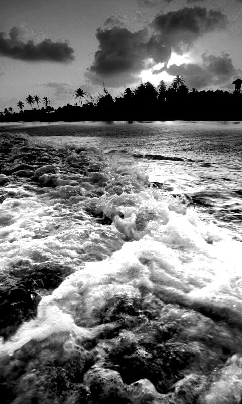 Огненный пляж обои