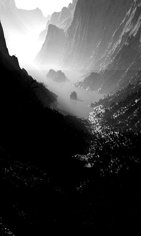 Озеро на перевале обои