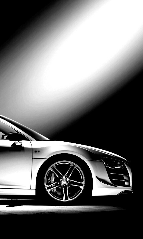 Audi R8 вид сбоку обои