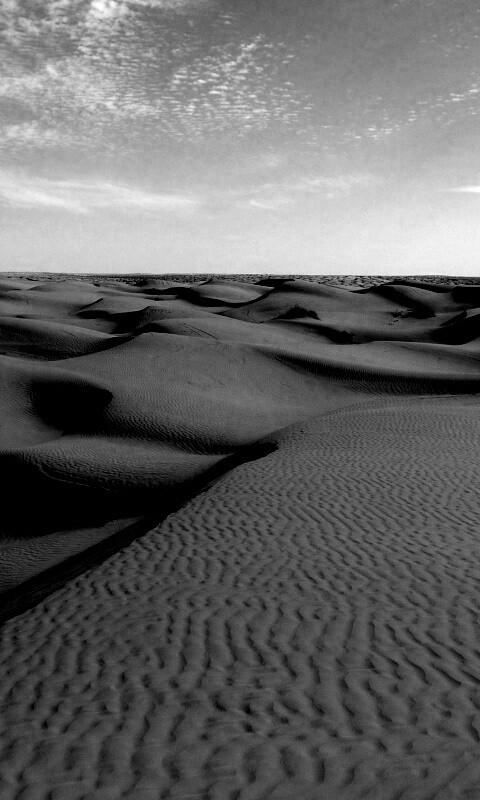 Пустыня до самого горизонта обои