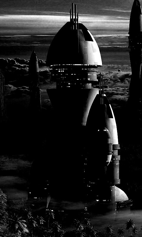 Город будущего обои