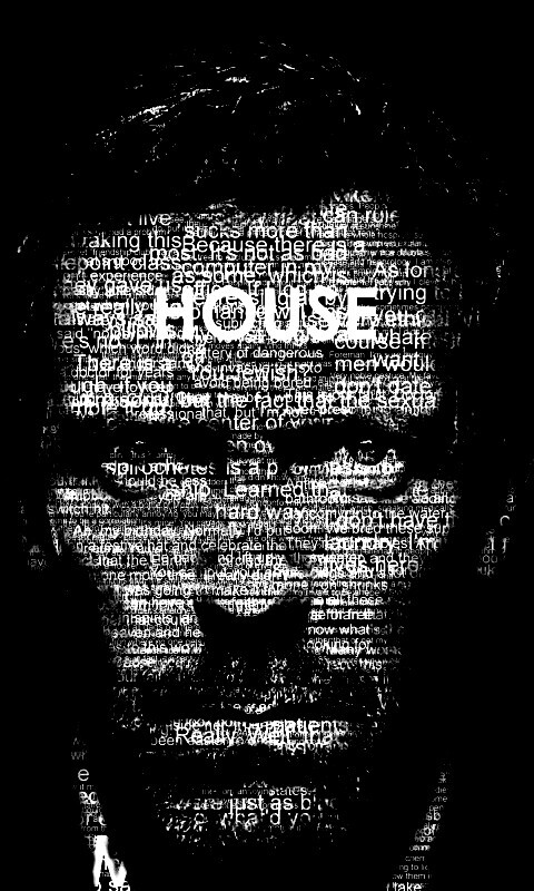 Хаус типографика обои