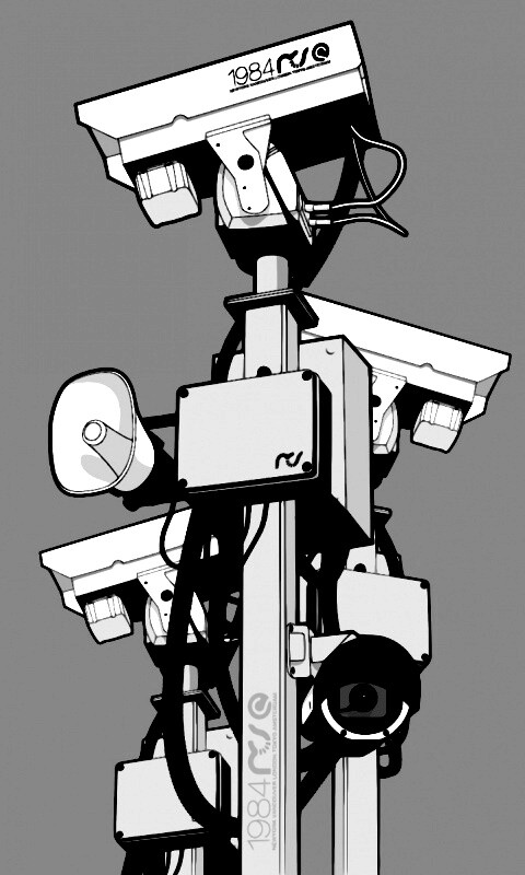 Недремлющее око камер наблюдения обои