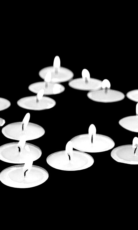 Звезда из свечек обои