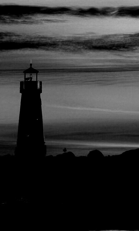 Вечерний маяк обои